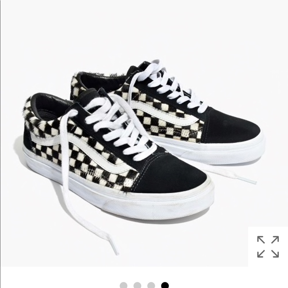 Madewell Old Skool Calf Hair Vans Size 7.5